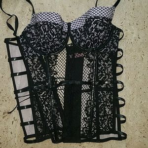 Lacy/mesh Victoria secret corset 34C
